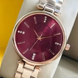 Miss Perfect Women Patterned Dial & Bracelet Style Straps Analogue Watch A29-image-37