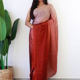 KALINI Ombre Ready To Wear Saree With Unstitched Blouse Piece-image-27