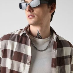 VASTRADO Men Classic Slim Fit Buffalo Checks Opaque Checked Casual Shirt-image-121