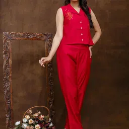 FERANOID Waistcoat With Trousers Co-Ords-57