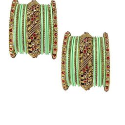 Shopmart Set Of 30 Stone-Studded Bangles-image-75