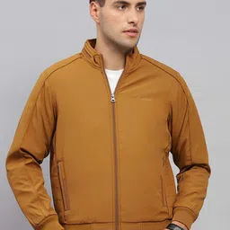 Monte Carlo Men Mock Collar Solid Casual Bomber Jacket-picture-20