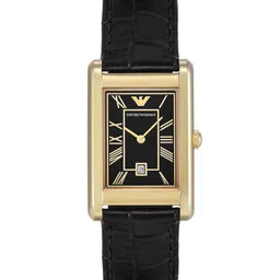 Emporio Armani Men Dial & Leather Straps Reset Time Analogue Watch AR11666-Black-16