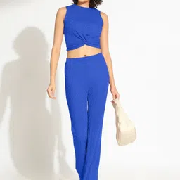 SHOWOFF Self Design Acrylic Top & Trousers-picture-30