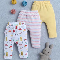 BUMZEE Boys Pack Of 3 Printed Pure Cotton Ankle-Length Leggings-picture-48