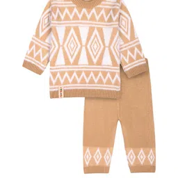 toyific Infants Knitted Self Design Sweater & Trousers-picture-17