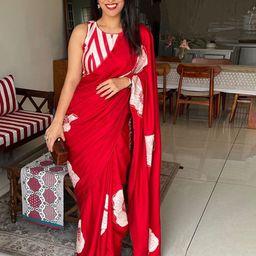 ASISA Floral Printed Satin Saree-picture-10