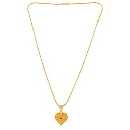 ADMIER Gold-Plated Heart Shaped Pendants with Chains image 2
