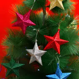 TAYHAA Set Of 6 Star Ornaments For Decor-26