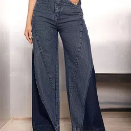 SASSAFRAS Women Flared Leg High-Rise Jeans-image-20