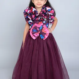 Pink Chick Floral Print Flutter Sleeve Ruffled Maxi Dress-image-30