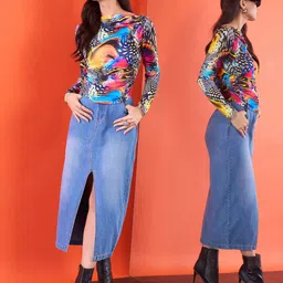 Uptownie Stretchable Asymmetrical Ruched Top image 2