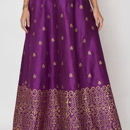 studio rasa Printed Block Print Ready to Wear Lehenga & Blouse With Dupatta image 3