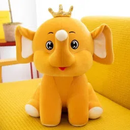 Toy for Kids, Elephant with Crown Super Soft Stuffed Plush Toy-28