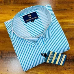 Men Regular Fit Striped Spread Collar Casual Shirt-image-37
