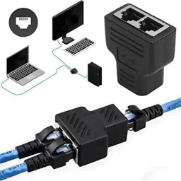 VOOCME 1 to 2, Ethernet Cable &LAN Internet Splitter Wired Ethernet Lan Adapter compatible with Windows, Mac, Linux image 4