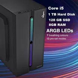 DZAB ASSEMBLED GAMING COMPUTER i5 3470 8 1 Gaming i5 3470 Assembled (8 GB RAM/On Board Graphics/1 TB Hard Disk/128 GB SSD Capacity/Windows 11 Home (64-bit)/1 GB Graphics Memory) Mid Tower image 4