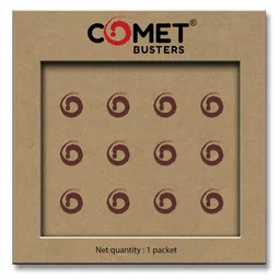 Comet Busters Circular Traditional Bindis - Maroon-3