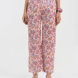GULABOSITABO Women Pure Cotton Printed Trousers-image-87