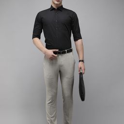 Park Avenue Pure Cotton Slim Fit Opaque Formal Shirt-image-6