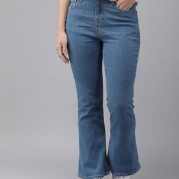 The  Roadster Life Co. Women Flared Light Fade Stretchable Mid-Rise Jeans-picture-44