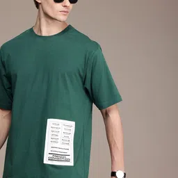 French Connection Drop-Shoulder Sleeves Relaxed Fit Pure Cotton Applique T-shirt-image-79