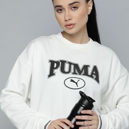 Puma Women Brand Logo Printed Relaxed Fit Sweatshirt-image-64