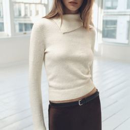 MANGO Wraparound Lapel Neck Pullover-picture-25