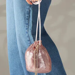 Inc 5 Women Embellished Structured Sling Bag-40