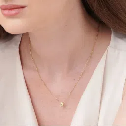 Palmonas Women Small A Letter Necklace-picture-21