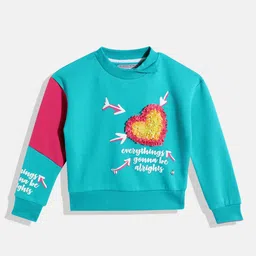 Monte Carlo Kids Girls Typography Printed Sweatshirt-image-25