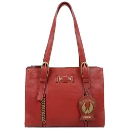 Hidesign Rockstar Metal Red Solid Medium Shoulder Handbag-picture-12
