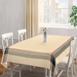 Klotthe Beige 300 TC Woven Table Cloth - Set of 1-image-83