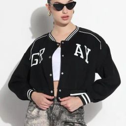 SHOWOFFFF Black Graphic Jacket-image-12
