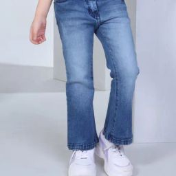 Peppermint Kids Blue Solid Jeans-picture-17