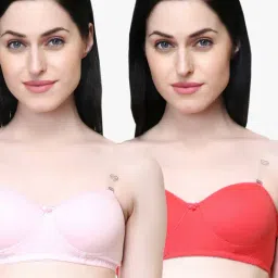 Lady Lyka Multicolor Non Wired Padded T-Shirt Bra (Pack Of 2)-image-87