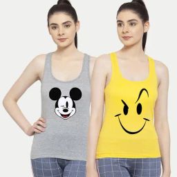 Friskers Multicolor Printed Camisole (Pack Of 2)-image-70