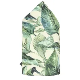 Tossido Green Printed Pocket Square-37