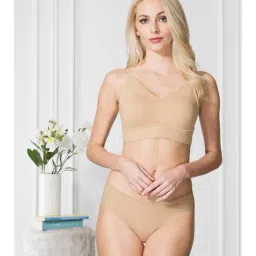Van Heusen Beige Non Wired Non Padded Minimizer Bra-46