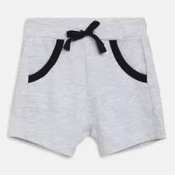 Chicco Kids Light Grey Textured Shorts-23