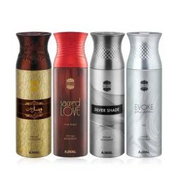 Ajmal Wisal Dhahab, Sacred Love, Silver Shade & Evoke Silver Deodorant for Unisex - Pack of 4-image-96