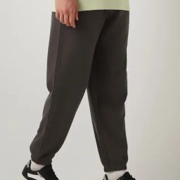 Bewakoof Grey Cotton Relaxed Fit Trackpants-picture-15