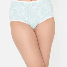 Clovia White Printed Cotton Hipster Panty-image-81