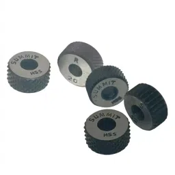 SUMMIT 20 TPI Diamond Type Spare Knurl 19 mm Dia 6.35 mm (1/4 inch) Bore Size, SKS20DHSS-4