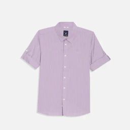 Allen Solly Kids Purple Striped Slim Fit Shirt-picture-21