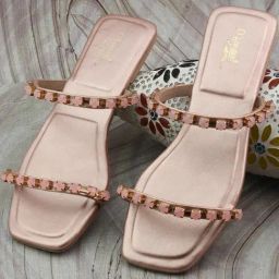 D'LORZERI Women's Cream Casual Sandals-image-8