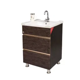 DAZZLE 610x470x830 mm PVC Membrane Finish Floor Based Vanities Rock Dark, 360-B-image-71