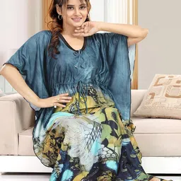Gutthi Women Blue Nightdress-picture-10