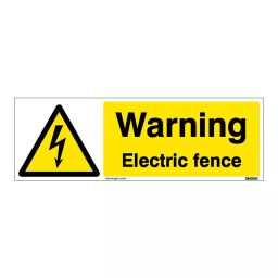 SUNSIGNS  Warning Electric Fence Signages Size 600x200 mm HP Print + Vinyl, SN0064-image-65