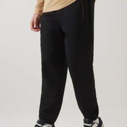 Bewakoof Black Cotton Relaxed Fit Trackpants-picture-22